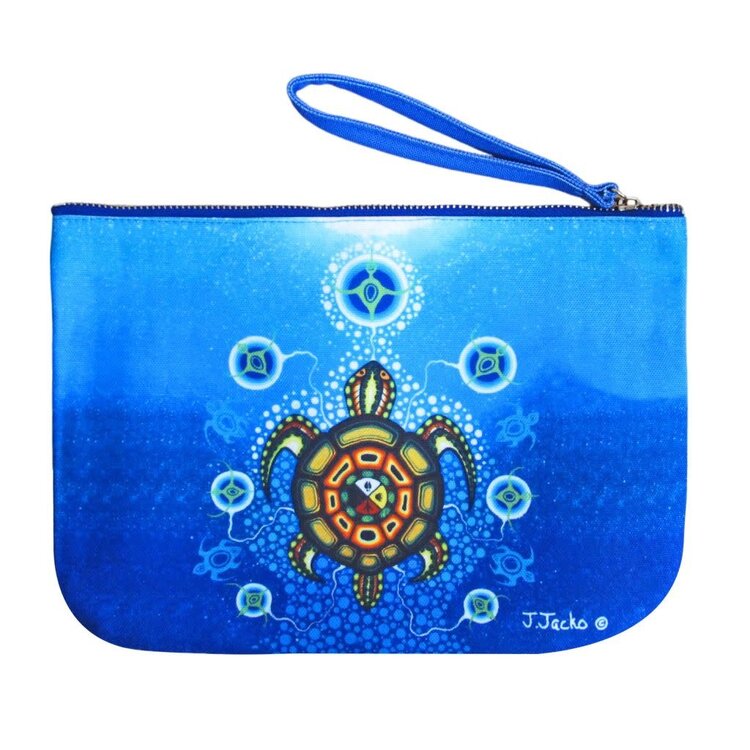 Oscardo Medicine Turtle | Recycled Eco Zip Pouch