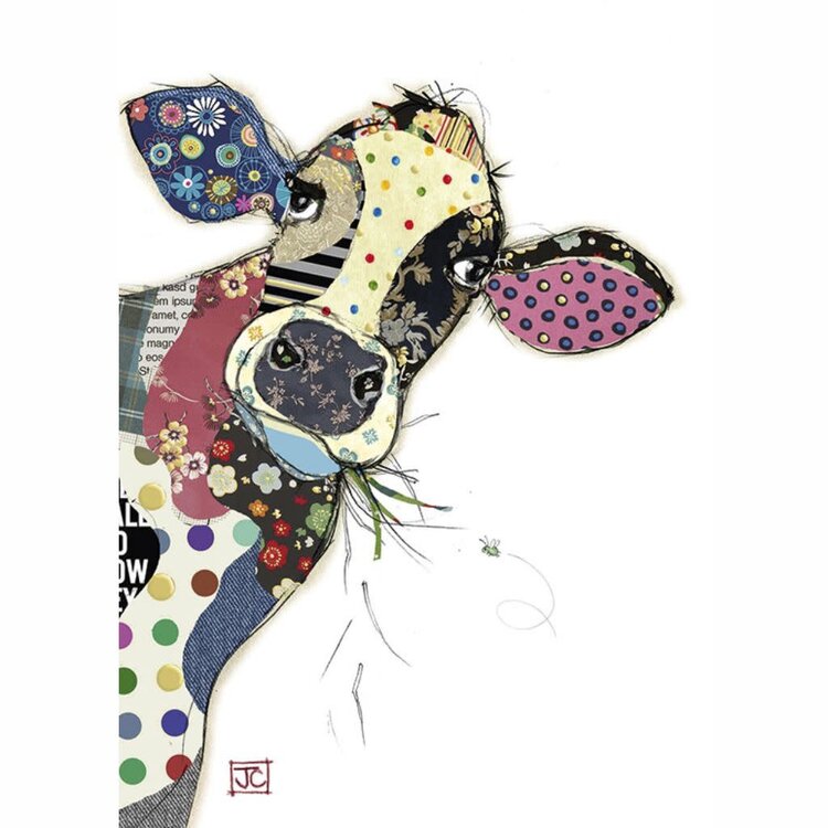 Kooks - Bug Art Connie Cow | Greeting Card