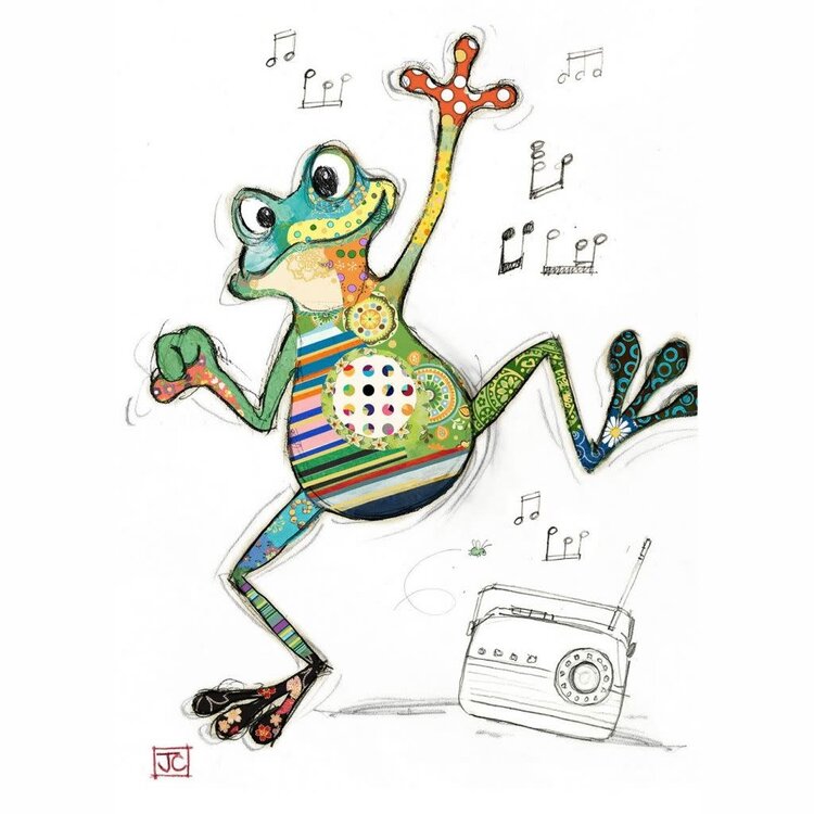 Kooks - Bug Art Freddy Frog | Greeting Card