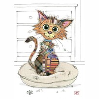 Kooks - Bug Art Kimba Kitten | Greeting Card