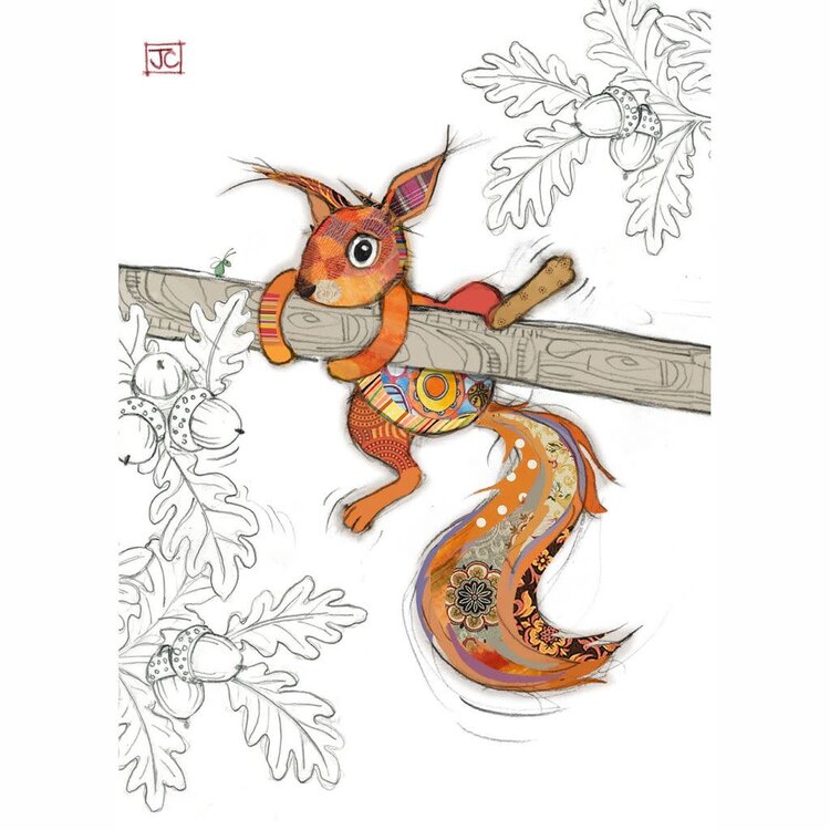 Kooks - Bug Art Sammy Squirrel | Greeting Card