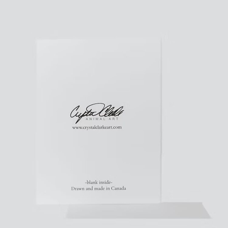 Crystal Clarke Animal Art "Grace" The Deer | Greeting Card