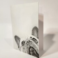 Crystal Clarke Animal Art "I See You" French Bulldog | Greeting Card