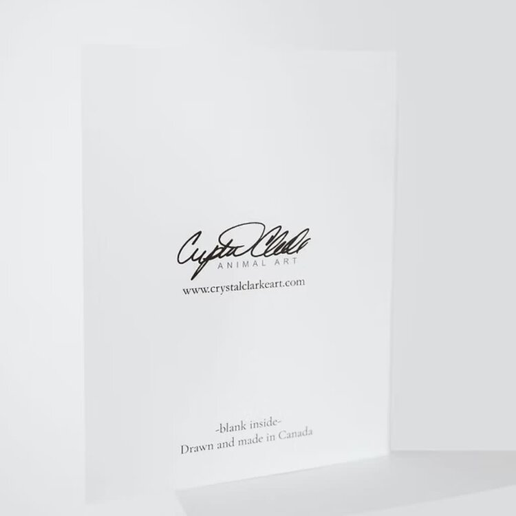 Crystal Clarke Animal Art "Moments of Joy" Golden Retriever | Greeting Card