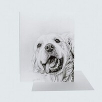 Crystal Clarke Animal Art "Moments of Joy" Golden Retriever | Greeting Card