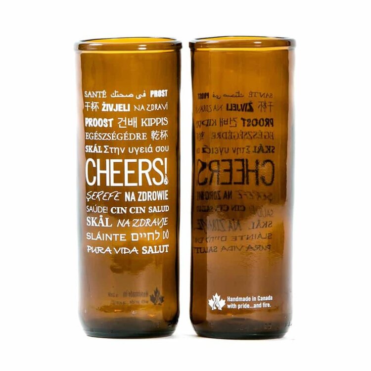 Rebeer Glasses Cheers | Upcycled Beer Glass