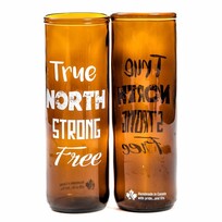 Rebeer Glasses True North Strong Free | Upcycled Beer Glass