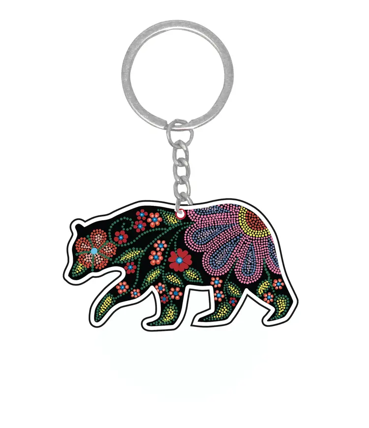 Oscardo Celestial Bear | Metallic Key Chain
