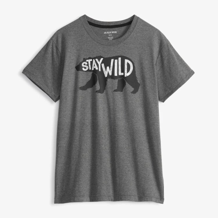 Little Blue House by Hatley Stay Wild | Jersey Tee