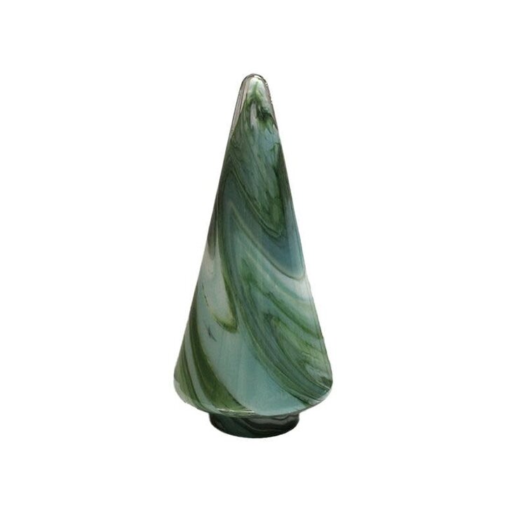 FKI Small Green Swirl | Glass Tree