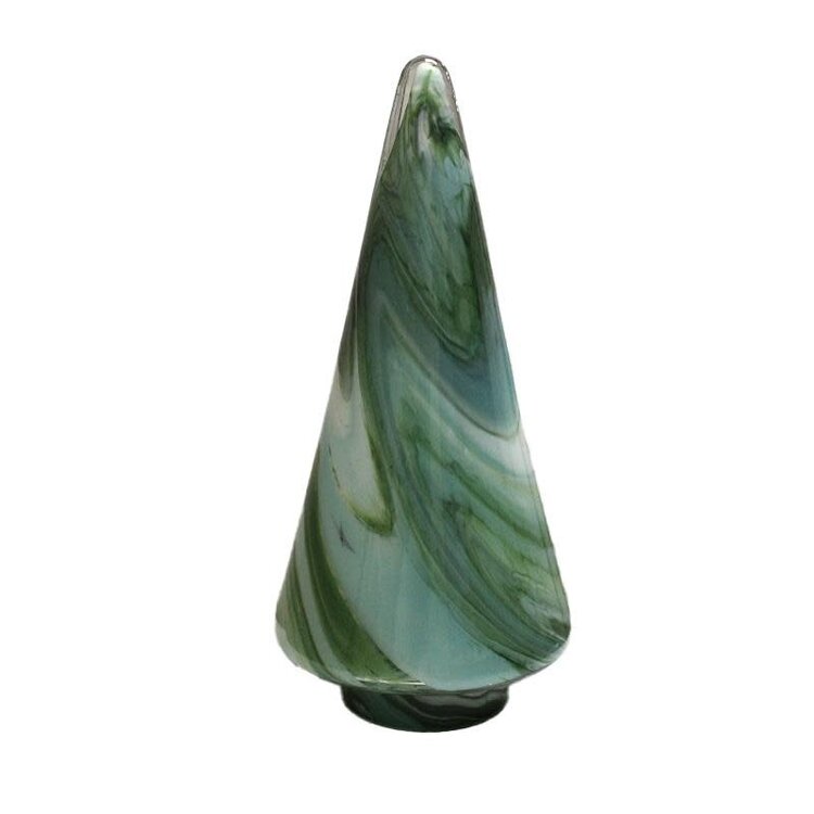 FKI Large Green Swirl | Glass Tree