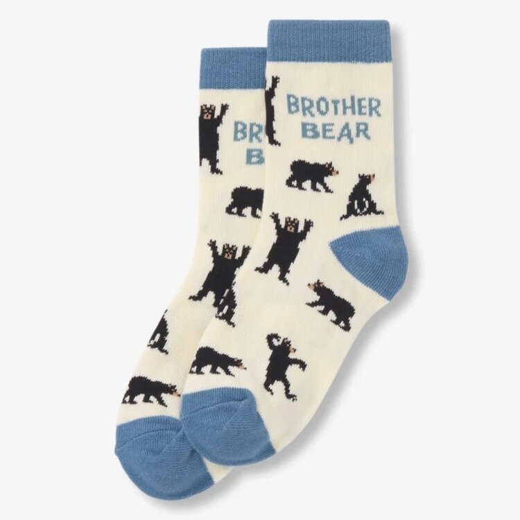 Little Blue House by Hatley Brother Bear | Crew Sock