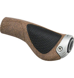 Ergon Ergon GP1-L BioKork Gripshift Grips - black/tan