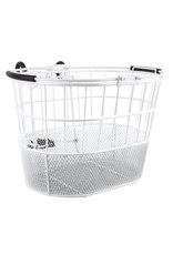 Sunlite Sunlite Front Wire/Mesh Oval White Basket with Lift-off Bracket