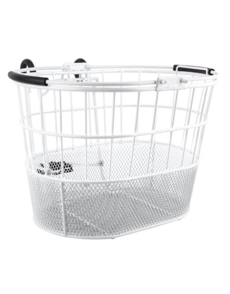 Sunlite Sunlite Front Wire/Mesh Oval White Basket with Lift-off Bracket