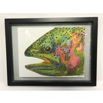 Mountain Anlger Jane Hamlin - Rainbow Trout Painting