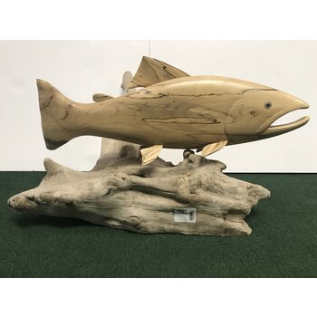 Mountain Anlger Carved Trout - Large