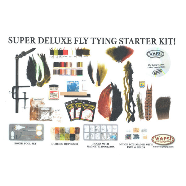 Wapsi Wapsi - Super Deluxe Fly Tying Starter Kit (KITSDB)