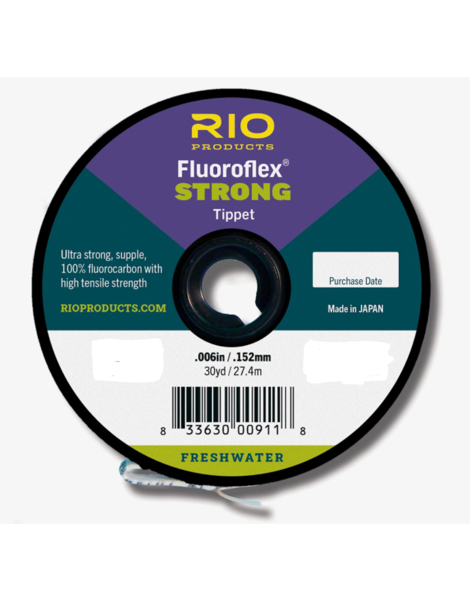 Rio Fly Fishing Tippet Freshwater Tippet 30yd 2X Fishing Tackle, Clear