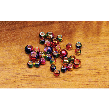 Hareline Hareline - Multihued Rainbow Brass Beads 7/64”