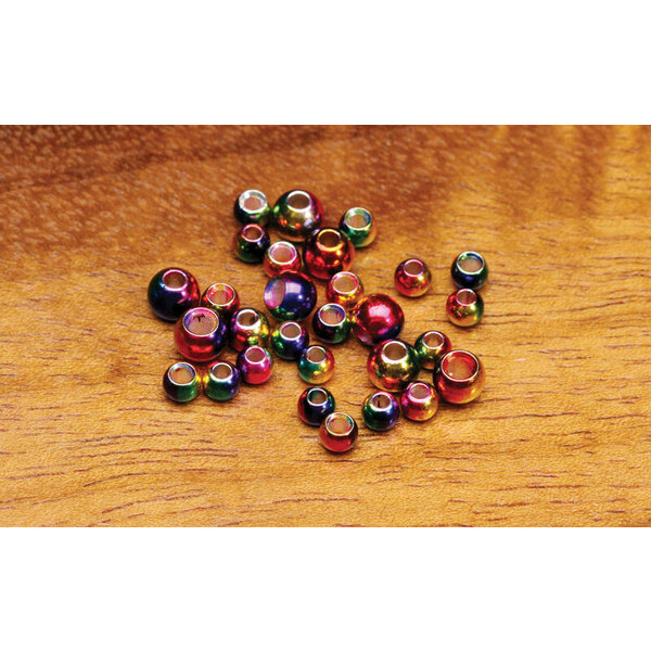 Hareline Hareline - Multihued Rainbow Brass Beads 7/64”