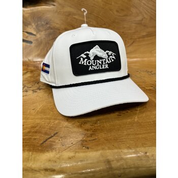 Ouray Richardson - 258 Hat White w/ Black Rope (MA Patch)