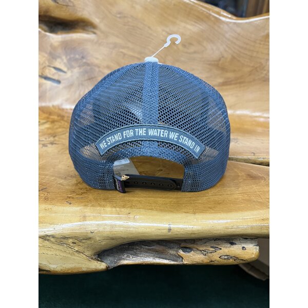 Patagonia MA Logo Stand up Trucker Hat White/Blue