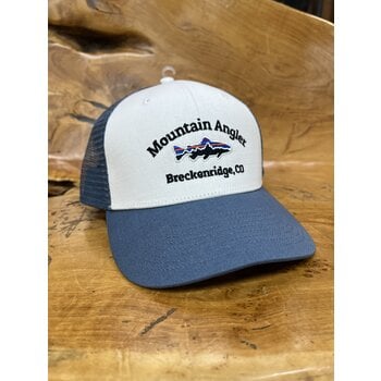 Patagonia Patagonia - MA Logo Stand up Trucker Hat White/Blue