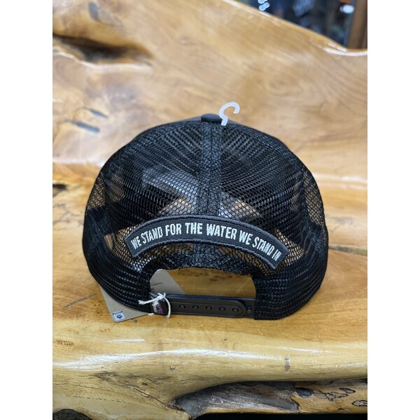 Patagonia MA Logo Stand up Trucker Hat Ink Black