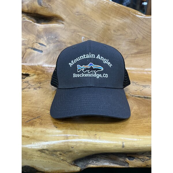 Patagonia MA Logo Stand up Trucker Hat Ink Black