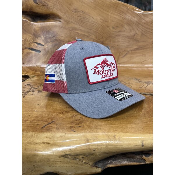 Richardson Richardson - 112PM Trucker Cap Heather Grey / Stars & Stripes