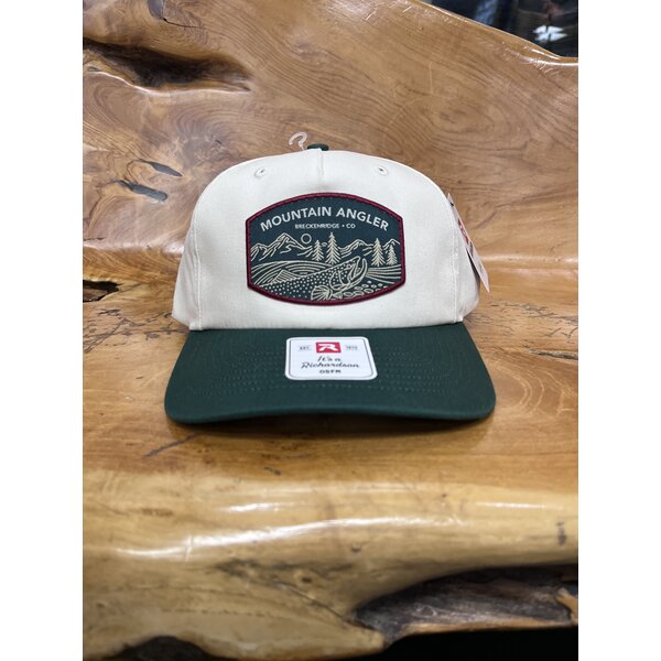 Richardson Richardson -  356 Hat Cream/Dark Green (CU MA LOGO)