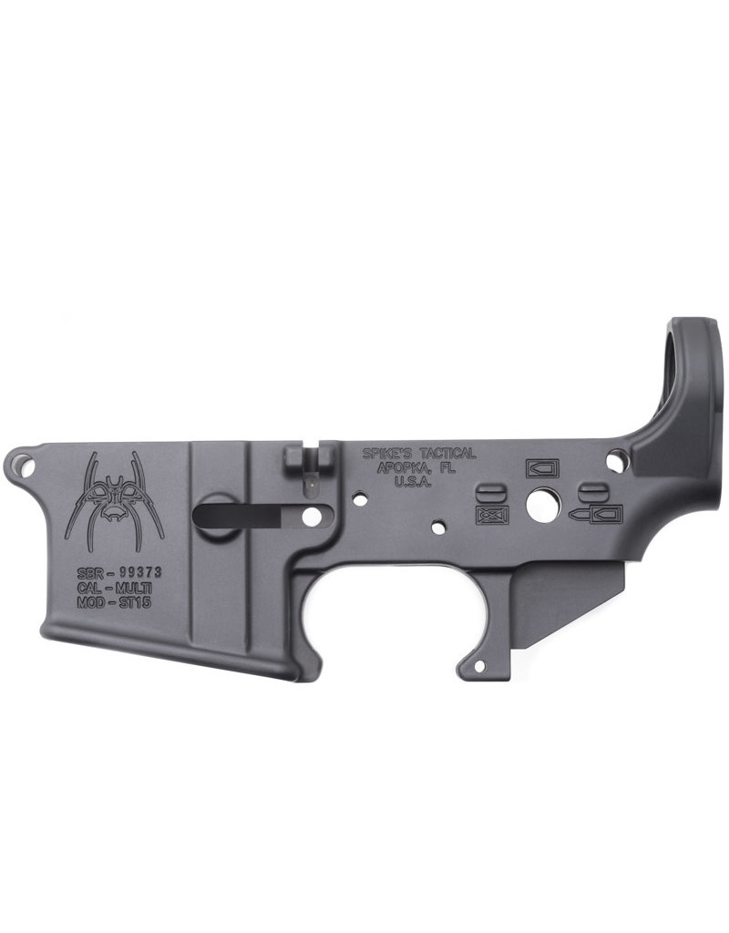 Spike's Tactical Spike's Tactical Lower (Multi) Forged Spider - Bullet Markings MFG # STLS019 UPC # 855319005044