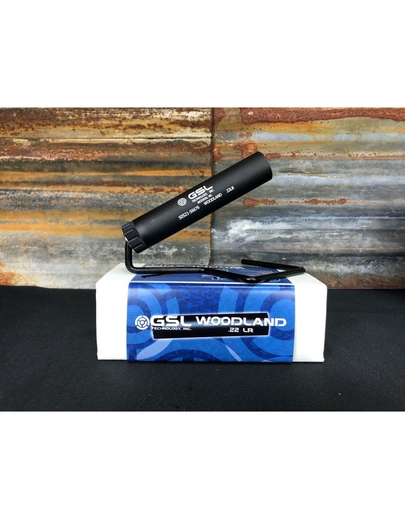 GSL Technology, Inc GSL Woodland .22 Rimfire Suppressor, UPC# 697937332580