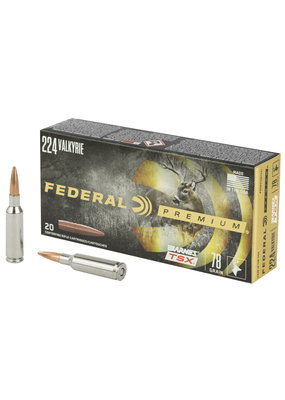 Federal Ammunition Federal Premium Barnes 224 Valkyrie 78 Gr. Triple Shock X MFG P224VLKBTSX1