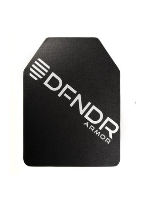DFNDR Armor, Level IIIX, SAPI 10.25x13.25x1.1in, Large, Multi Curve, Single Plate