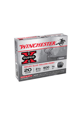 Winchester Super X  20GA 2.75" 3/4OZ RFLD 5/250 MFG# X20RSM5 UPC# 020892000421