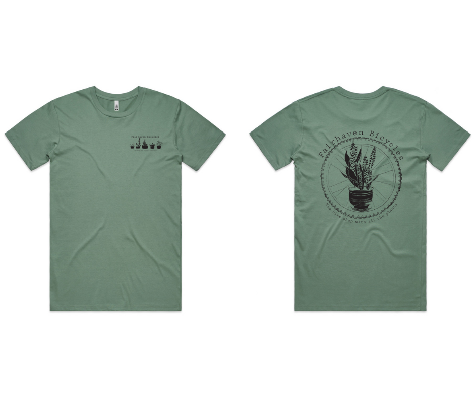 FB Plant Design-Cotton Tee - Fairhaven Bicycles