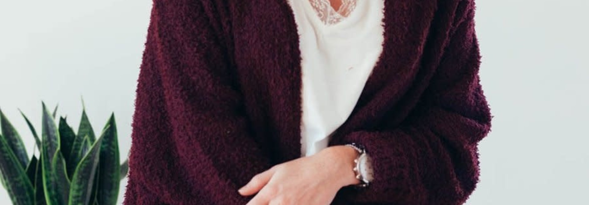 Warming Up Burgundy Popcorn Sweater Cardigan