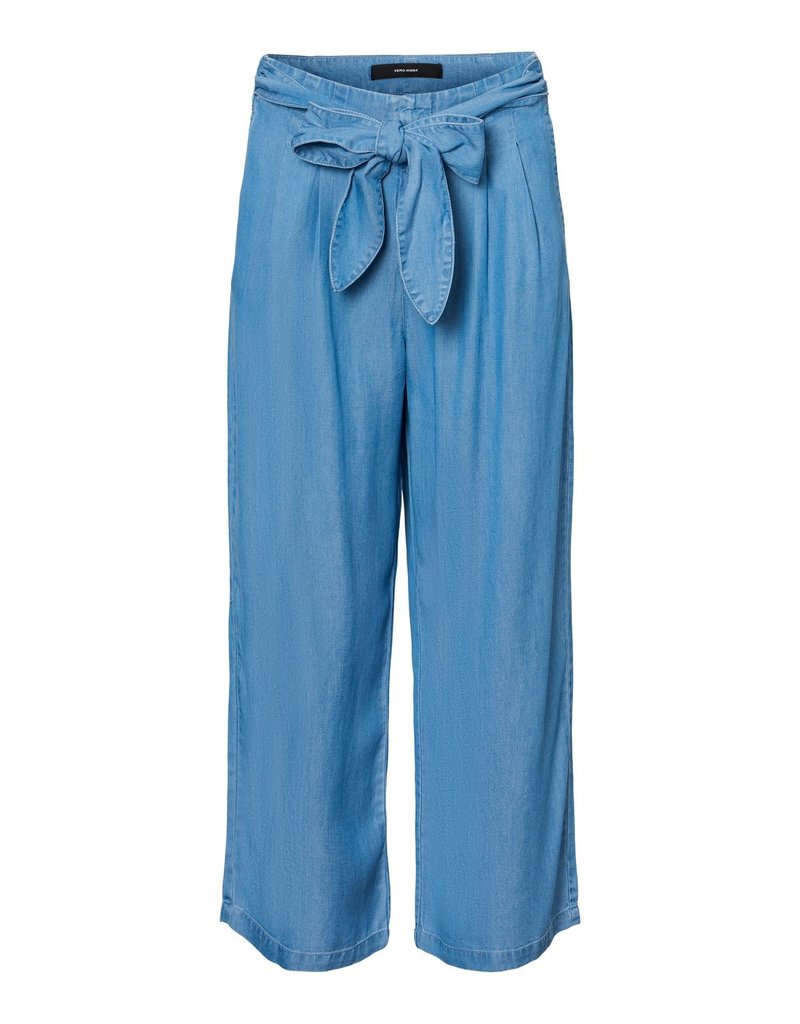 Vero Moda Vmlaura HR Loo Knot Belt Long Shorts GA Bermudas Femme