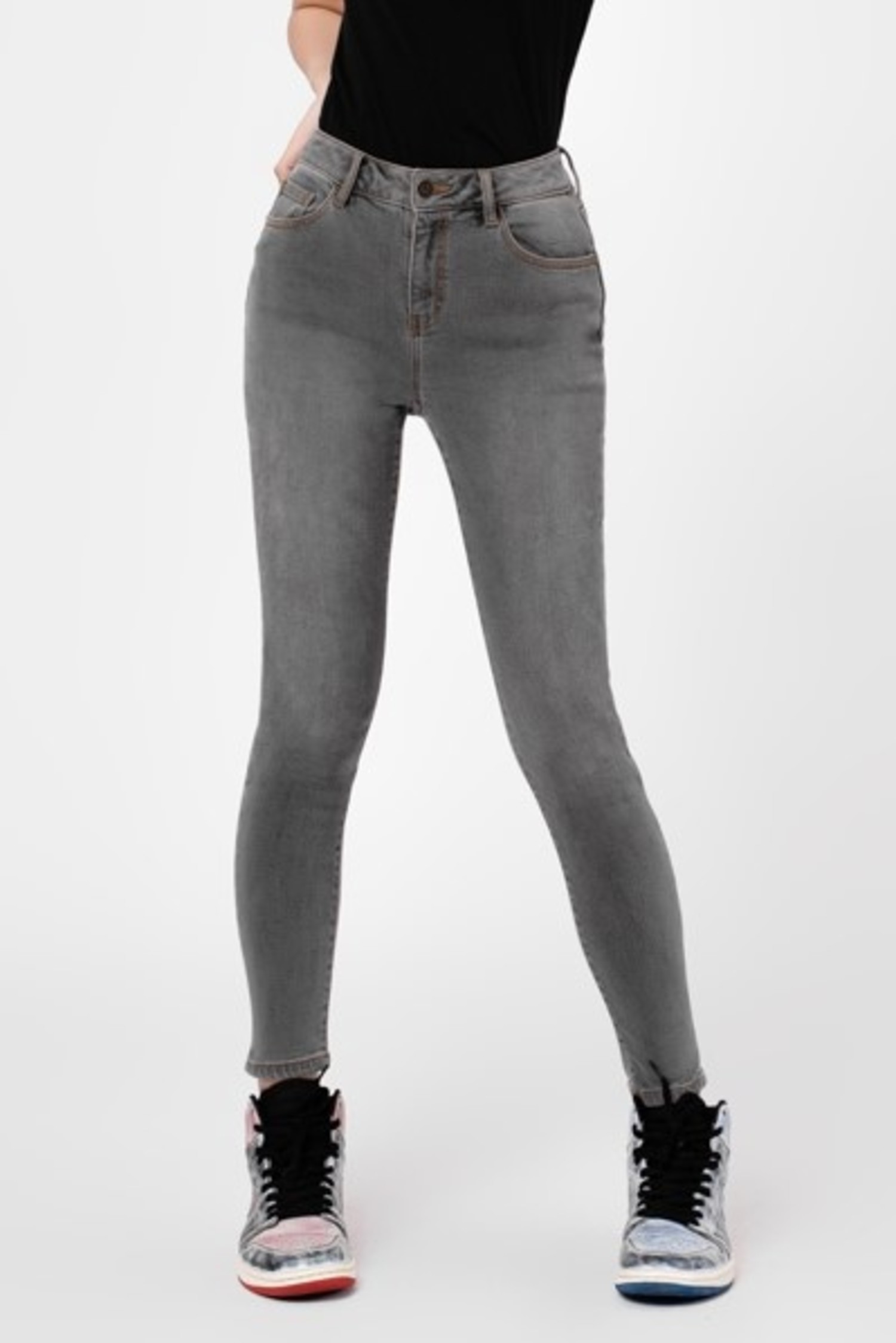 Smokey Grey Skinny Jeans - KHL CLOTHING COMPANY