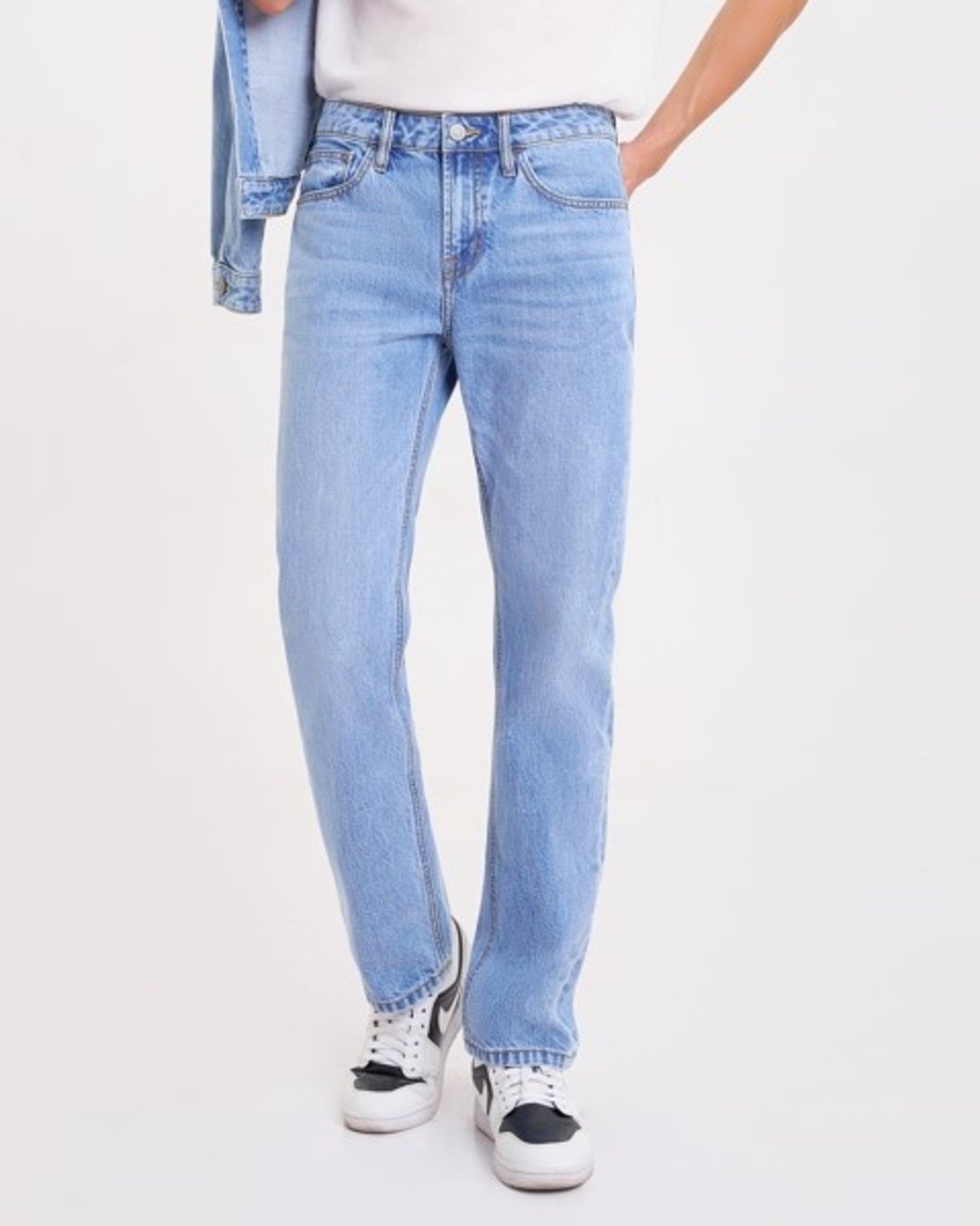 Sky Blue Wash Straight Jeans - KHL CLOTHING COMPANY