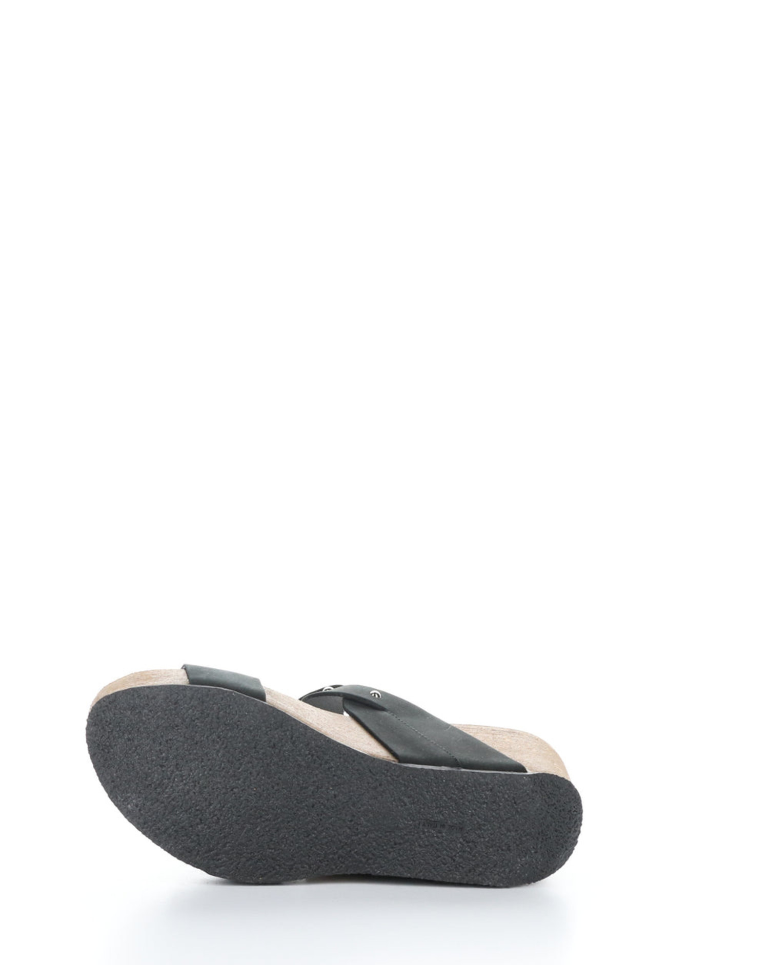 LARINO Black Slip On Sandals KHL CLOTHING COMPANY