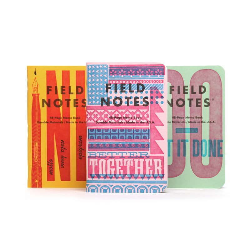 Field Notes Unted States of Letterpress - Pack B  (3)