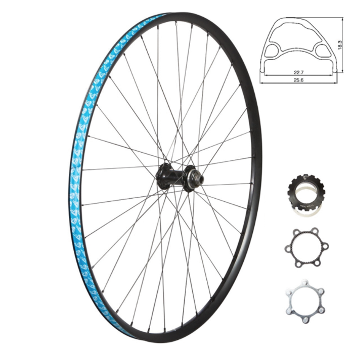 49N - Roue Avant 700c - 100x12mm - Thru-axle - Tubeless compatible