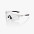 100% Speedcraft XS - Matte White - HiPER Silver Mirror Lens