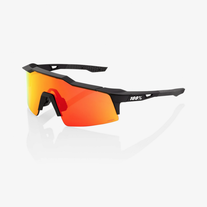 100% Speedcraft SL - Soft Tact Black - HiPER Red Multilayer Mirror Lens