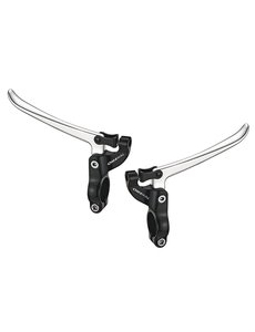  Tektro, Leviers FL750  argent/noir 3/doigts