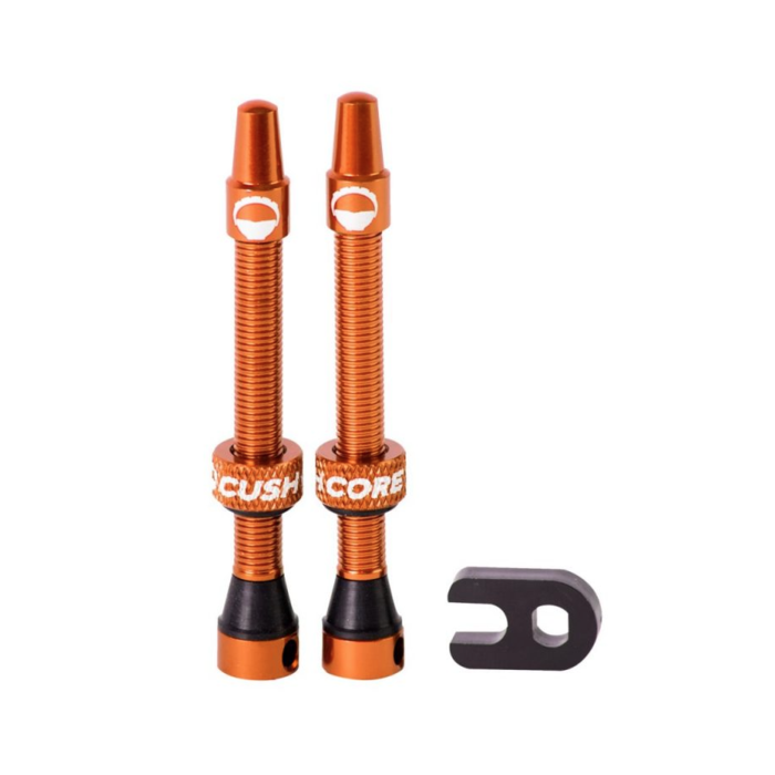 CushCore - Valves tubeless orange 44mm