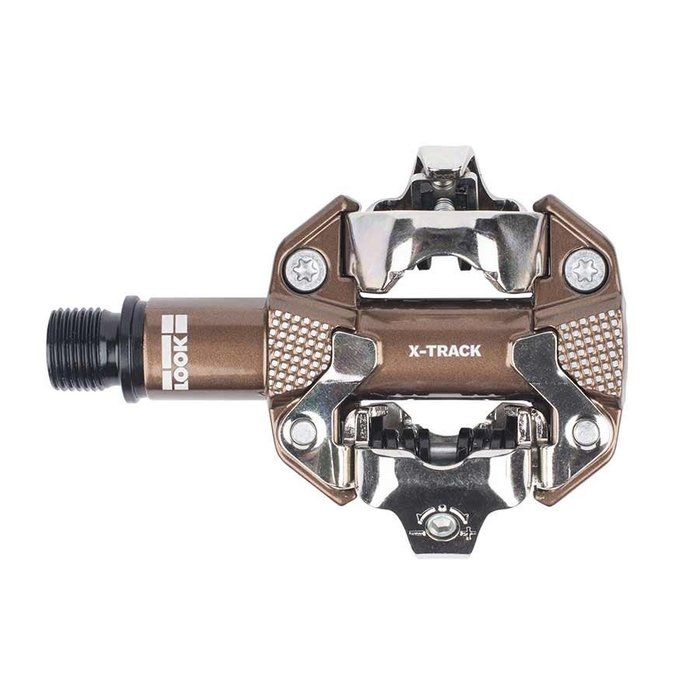 Look, X-Track Gravel Limited Edition, Pedals, Body: Aluminum, Spindle: Cr-Mo, 9/16'', Bronze, Pair